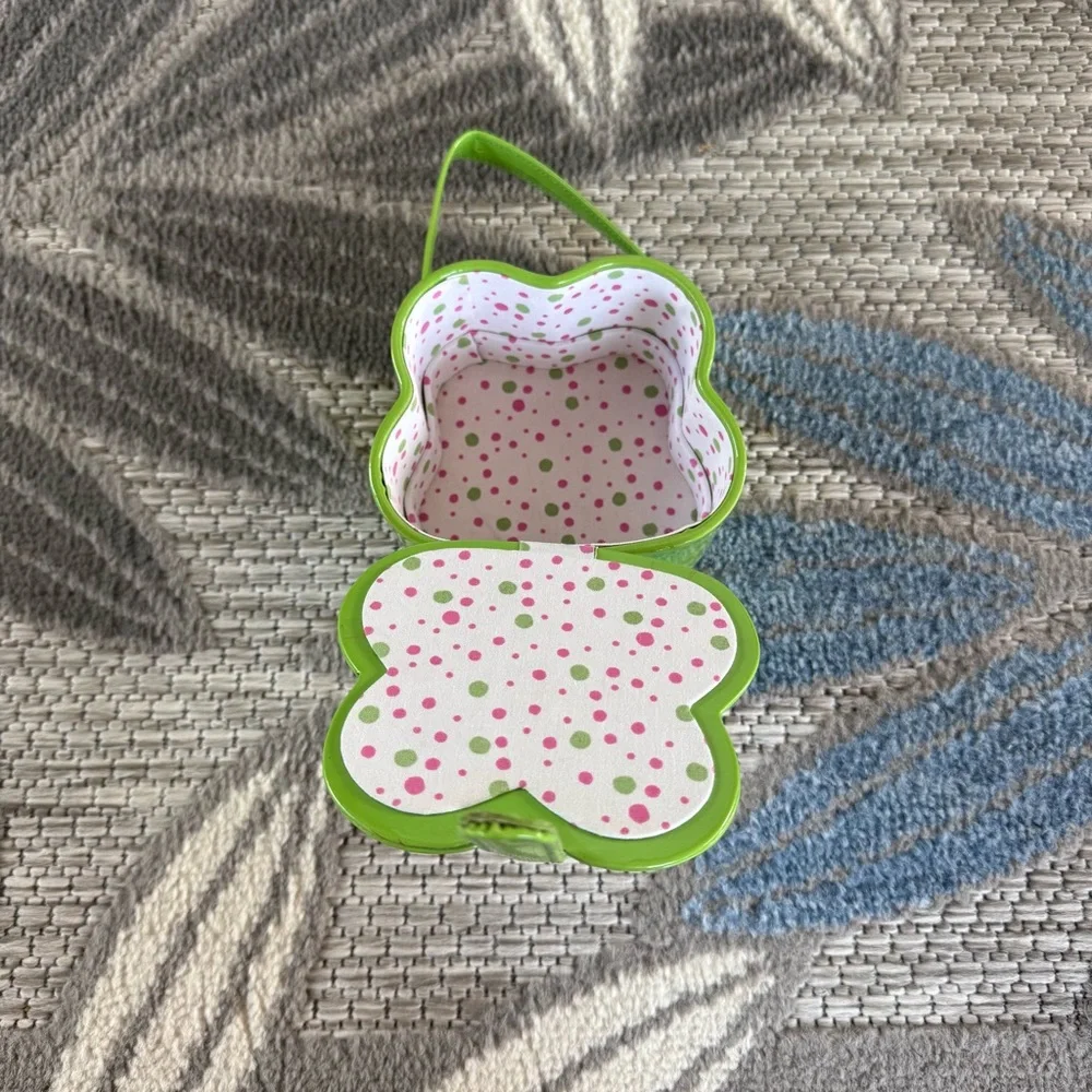 Vintage Sanrio Keroppi Frog Hard Shell‎ Jewelry Case / Coin Purse with Handle